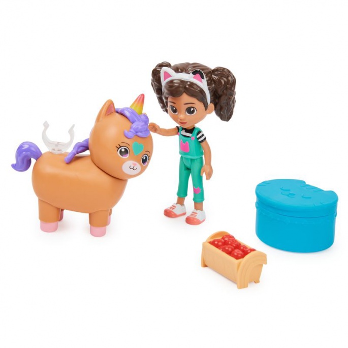 Gabby's Dollhouse - čarobni igralni komplet z mačjo hišo - Gabby in Koro