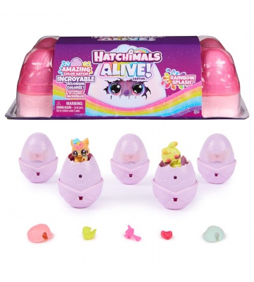 Hatchimals Alive živali, ki se izležejo v vodi karton