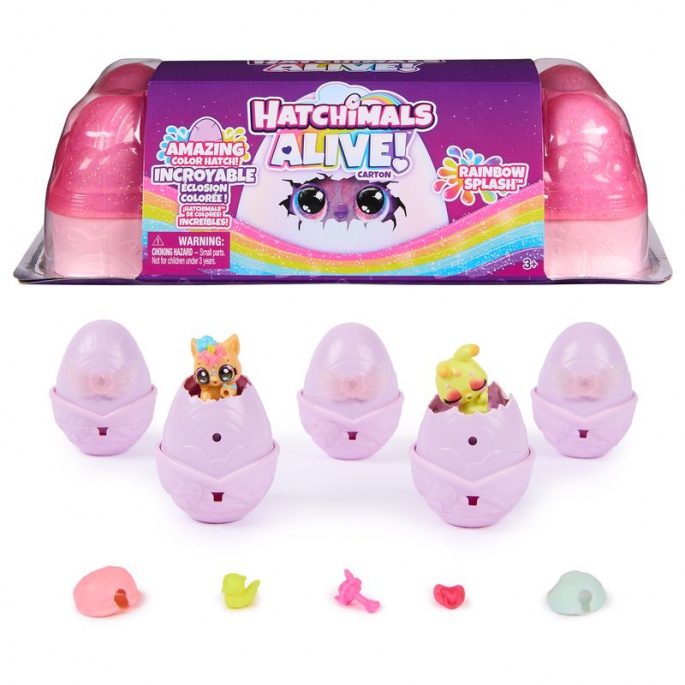 Hatchimals Alive živali, ki se izležejo v vodi karton