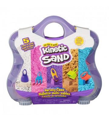 Kinetic Sand kovček z dodatki