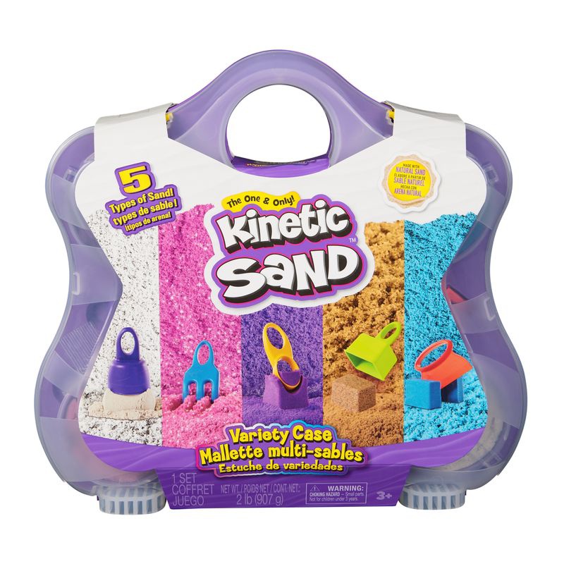 Kinetic Sand kovček z dodatki