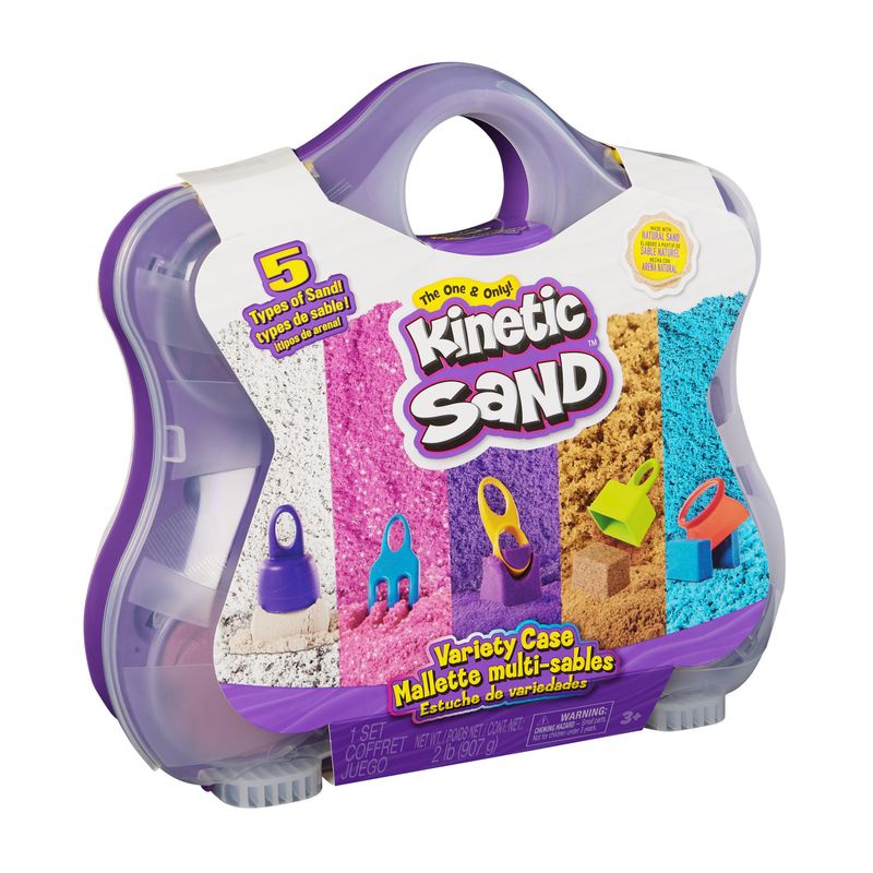 Kinetic Sand kovček z dodatki