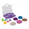 Kinetic Sand kovček z dodatki