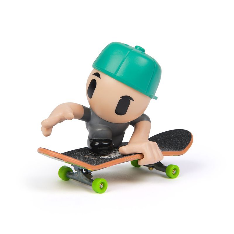 Tech Deck SK8 Crew fingerboard s figurko zelene kape z vizirjem