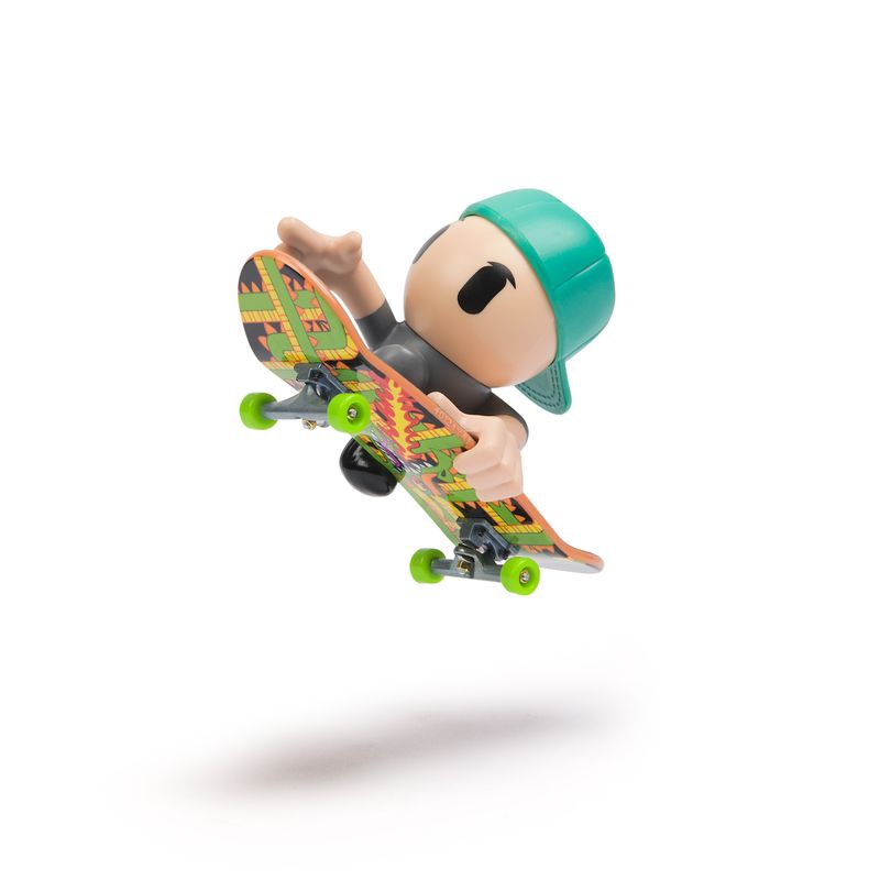 Tech Deck SK8 Crew fingerboard s figurko zelene kape z vizirjem