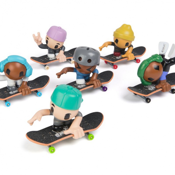 Tech Deck SK8 Crew fingerboard s figurko zelene kape z vizirjem