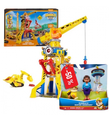 Paket: Rubble in ekipa interaktivni žerjav 60 cm + Goodwayova in Rubble po polovični ceni