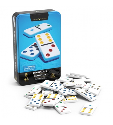 Spin Master Games domino v pločevinasti škatlici