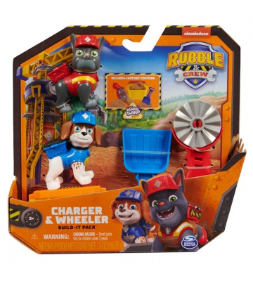 Figurky Charger in Wheeler z dodatki iz Rubble & Crew