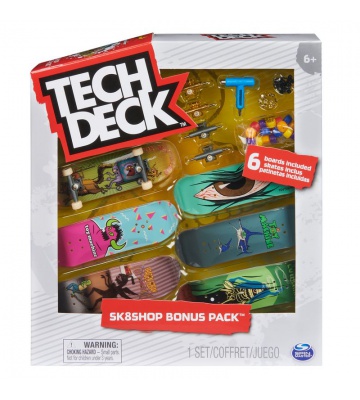 Tech Deck fingerboard 6ks s pripomočki