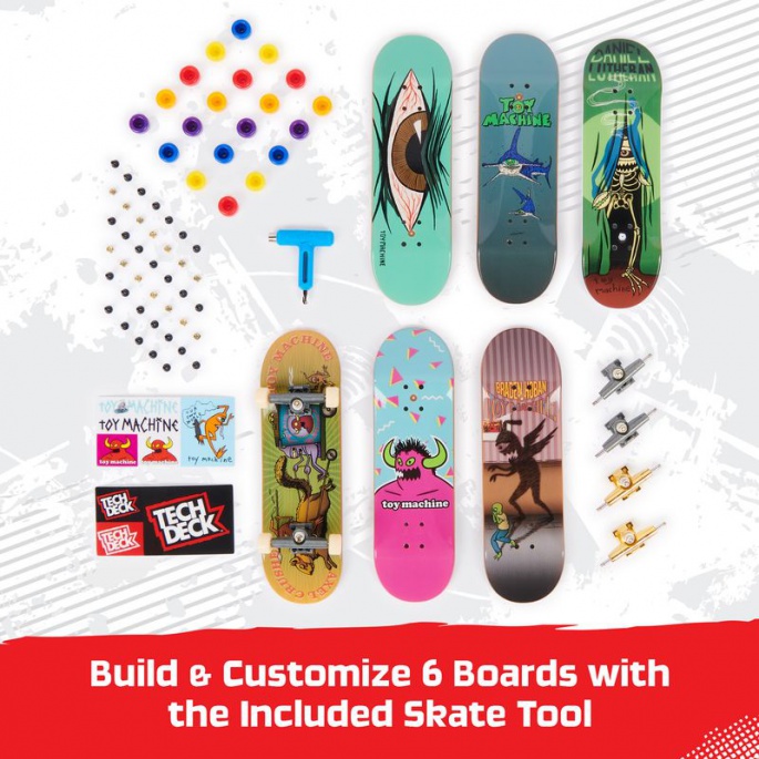 Tech Deck fingerboard 6ks s pripomočki