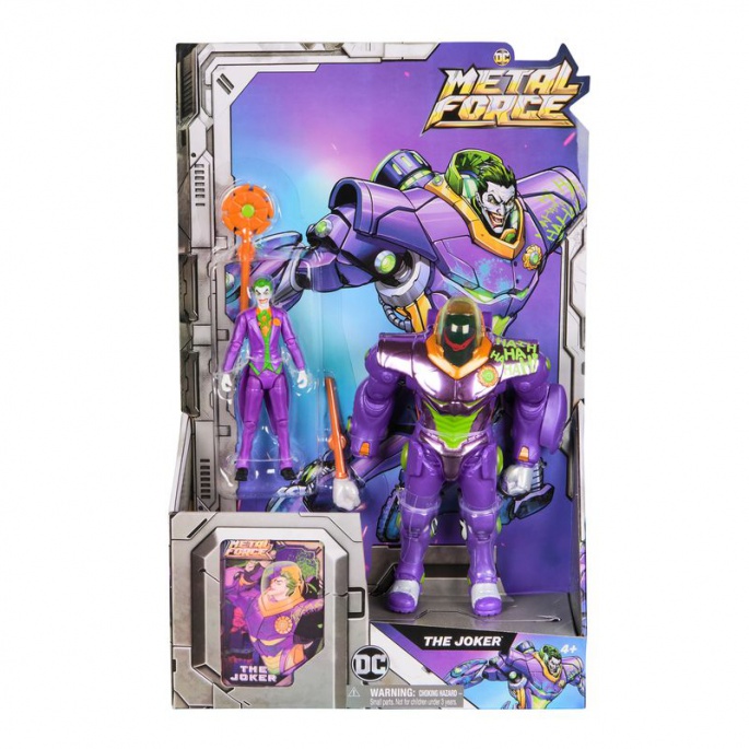 DC Metal Force figurica Joker z akcijskim oklepom