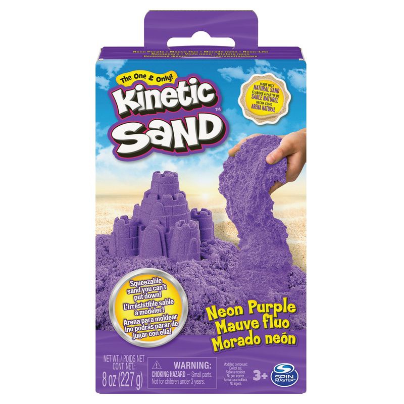 Kinetic Sand neonsko vijoličen pesek