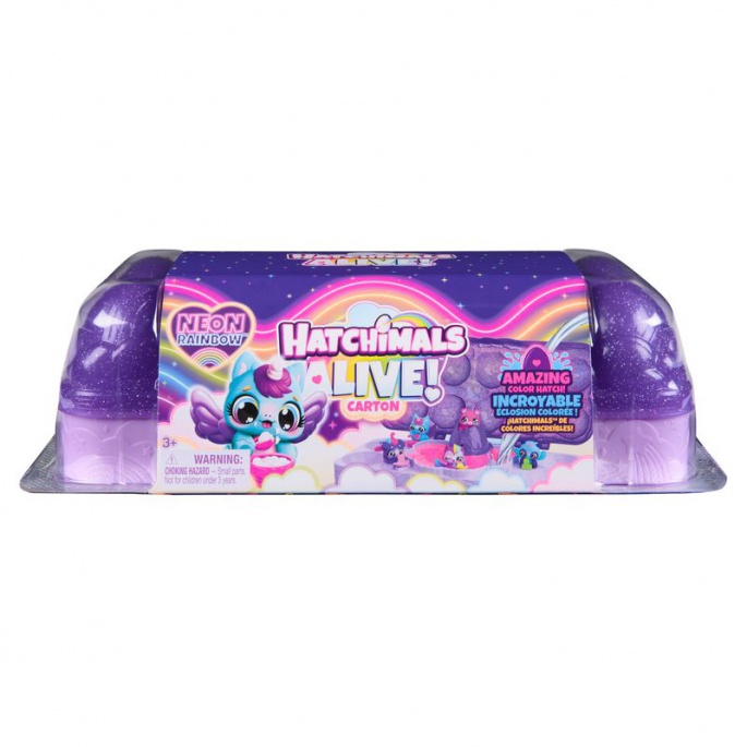 Hatchimals Neonová mavrica karton živali