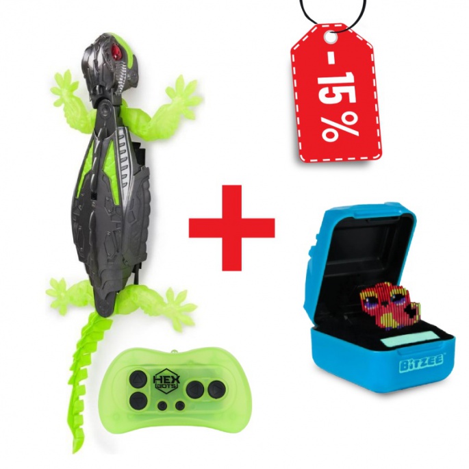 Ugoden paket: RC Gekon pleza po stenah + Bitzee Magicals s 15% popustom