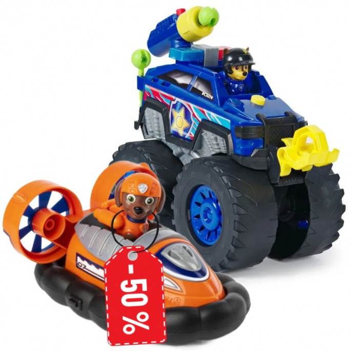 Tatranska patrulja interaktivni avto Rescue Wheels Chase + osnovni avto Zuma za pol ceno