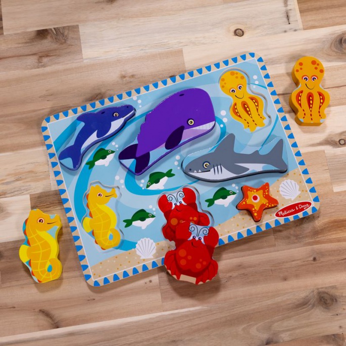 Melissa & Doug lesne živali lesena sestavljanka