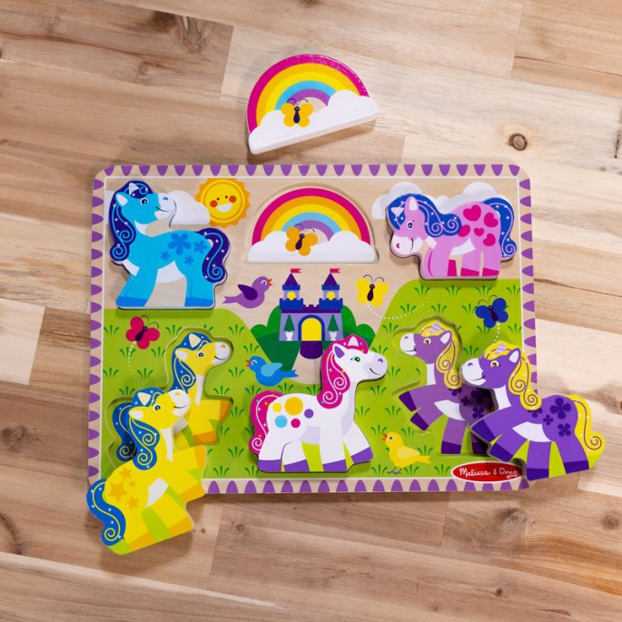 Melissa & Doug lesena sestavljanka samorogi