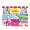 Melissa & Doug nalepke, ki jih je mogoče večkrat uporabiti s podlogo - grad