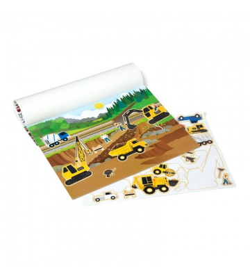 Melissa & Doug nalepke za večkratno uporabo s podlogo - prevozna sredstva