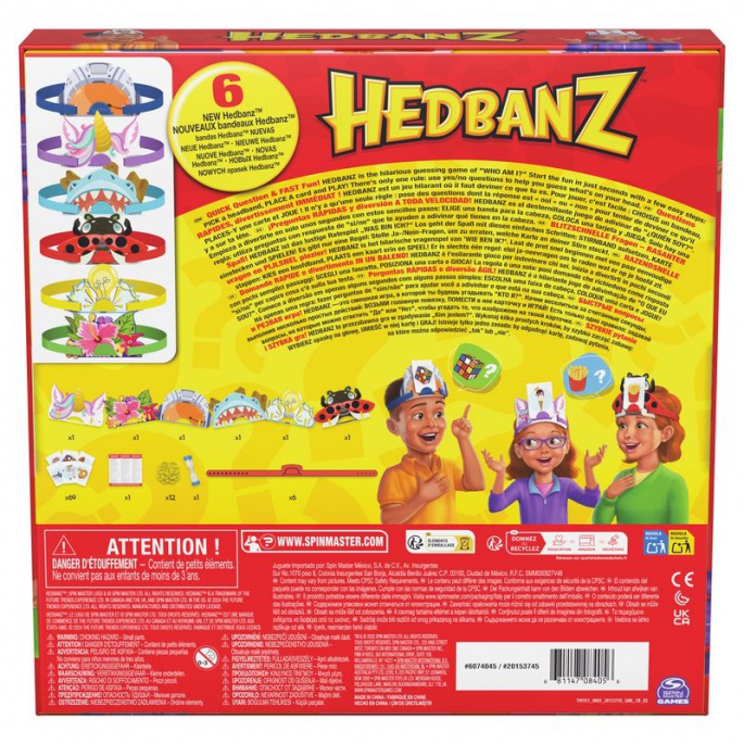 Spin Master Games družabna igra ugank Hedbanz 2025