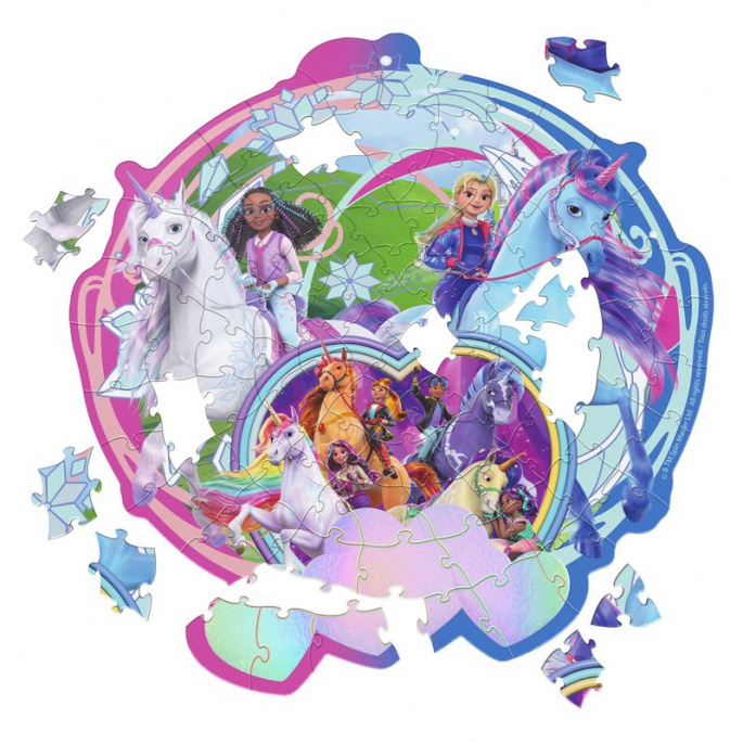 Unicorn Academy ledna pustolovščina sestavljanka 100 kosov