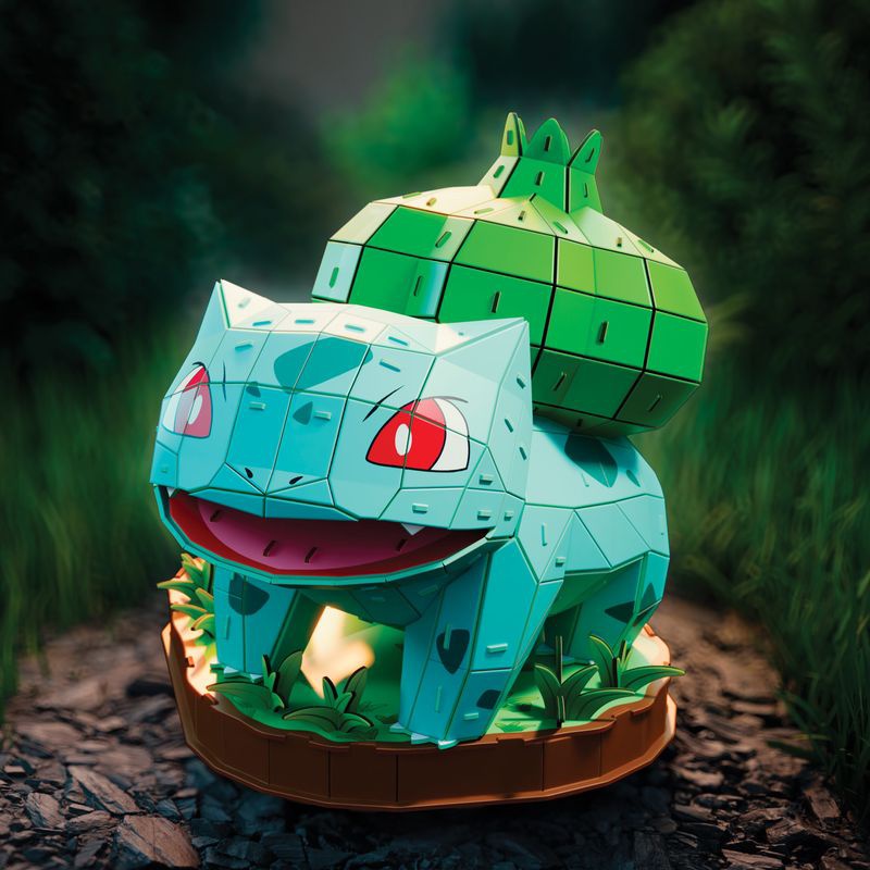 Sestavljanka Pokémon Bulbasaur 3D