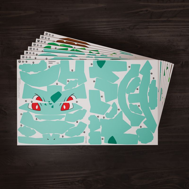 Sestavljanka Pokémon Bulbasaur 3D