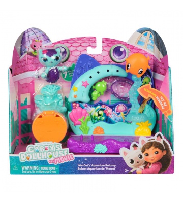 Gabby’s Dollhouse iz filma: balkonov set za igro akvarij