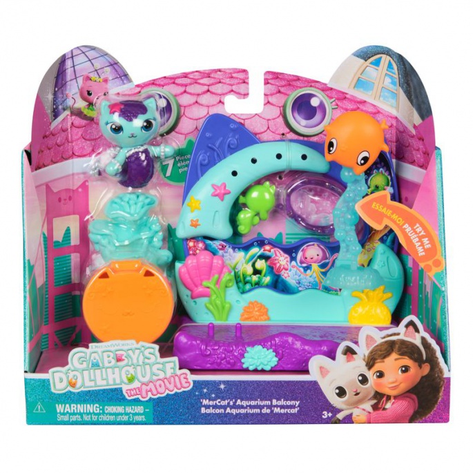 Gabby’s Dollhouse iz filma: balkonov set za igro akvarij