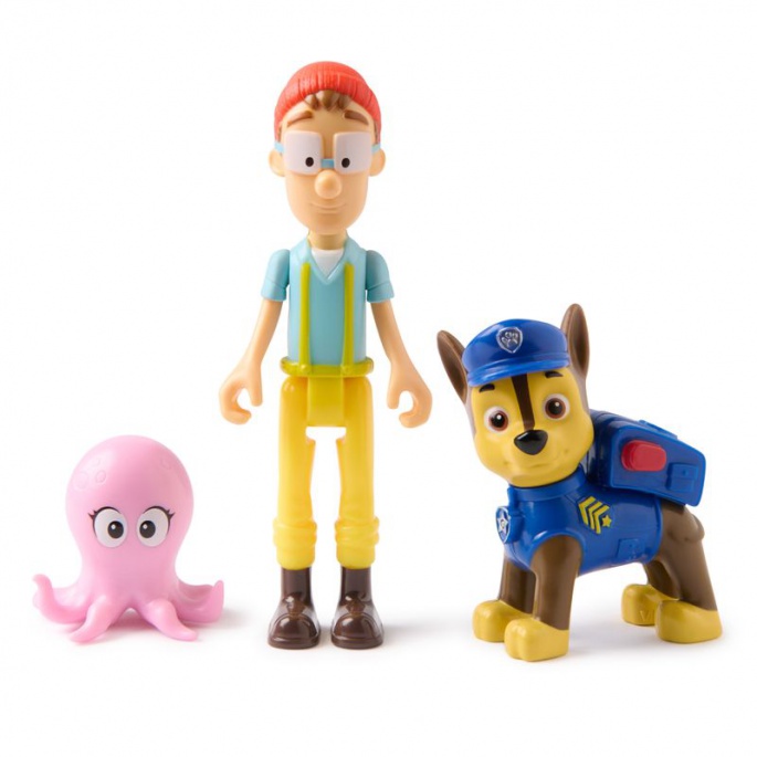Paw Patrol figura Chase in kapitan Turbot