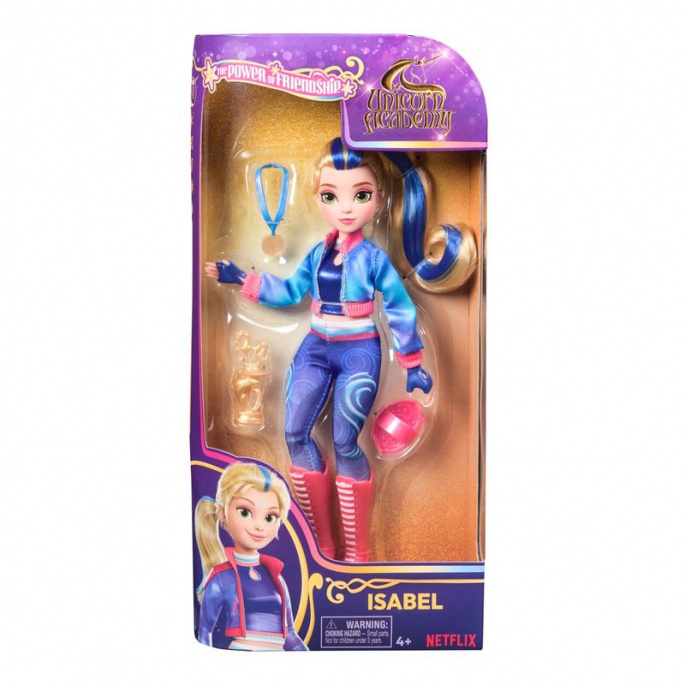 Unicorn Academy punčka Isabel s pokalom in medaljo 24 cm