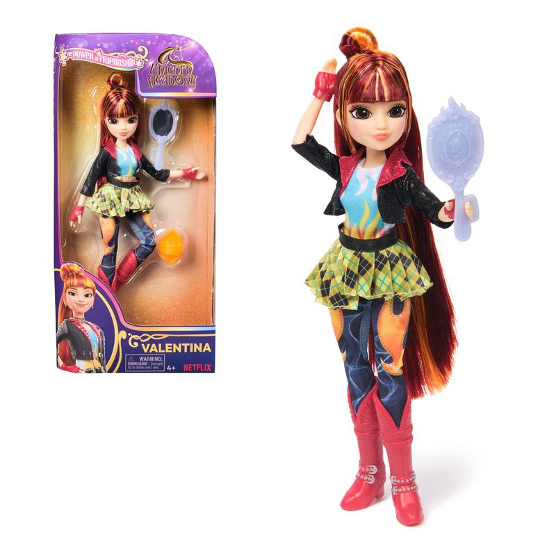 Panenka Valentina z Unicorn Academy z ogledalom, 24 cm