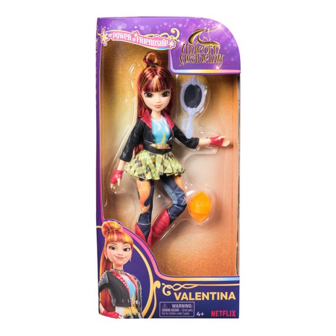 Panenka Valentina z Unicorn Academy z ogledalom, 24 cm