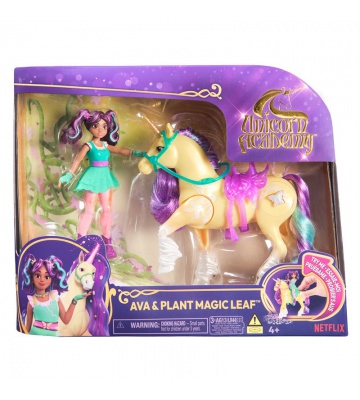 Unicorn Academy Ava in samorog Leaf s svetlečo sliko