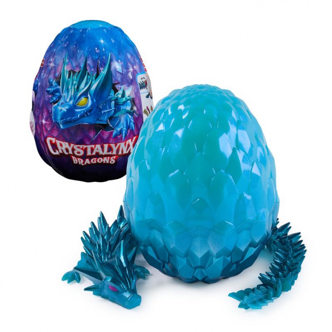 CrystaLynx Dragons upogljivi zmaji v jajcu