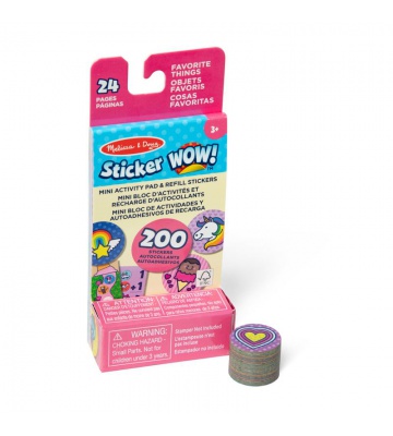 Melissa & Doug Sticker WOW polnila nalepk priljubljeni predmeti