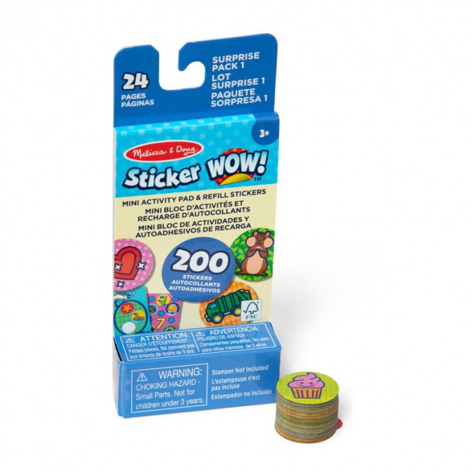 Melissa & Doug Sticker WOW polnila nalepk tubus poln presenečenj