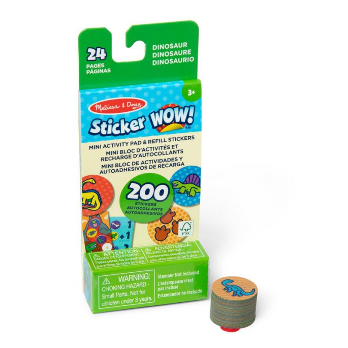 Melissa & Doug Sticker WOW polnila nalepk Dinosavri