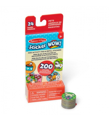Melissa & Doug Sticker WOW polnilci nalepk živali