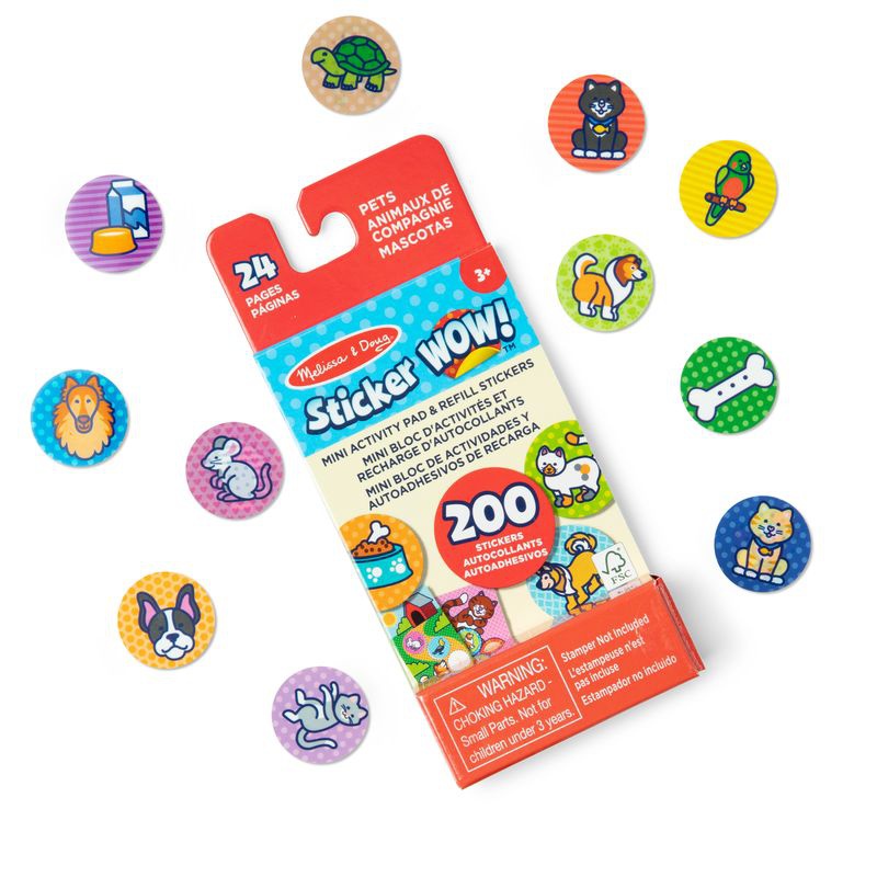 Melissa & Doug Sticker WOW polnilci nalepk živali