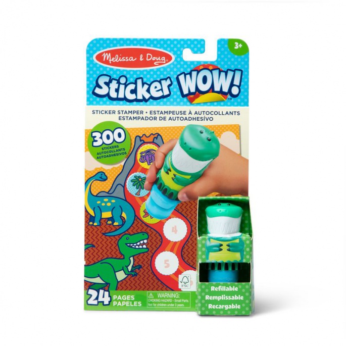 Melissa & Doug Sticker WOW nalepke dinozavri