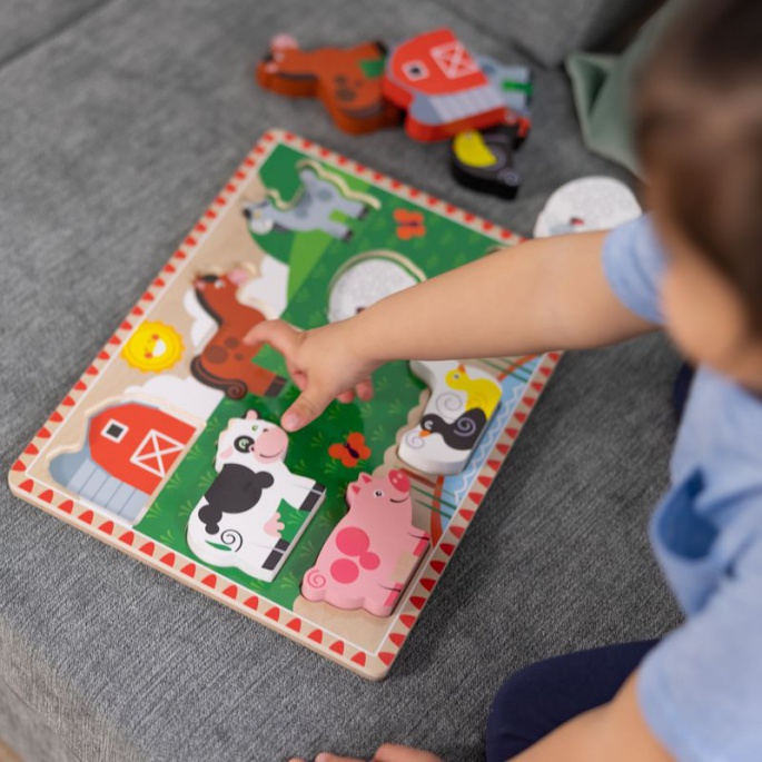 Melissa & Doug leseni mozaik kmetije