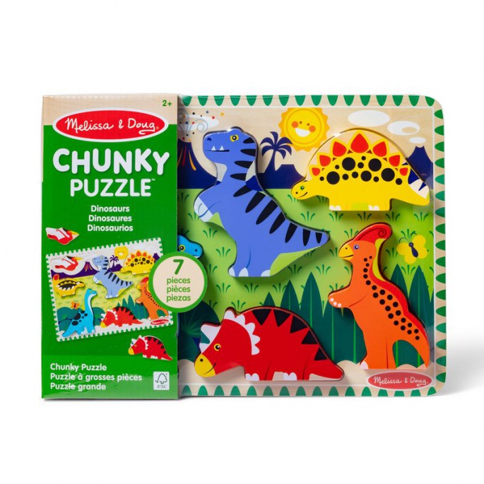 Melissa & Doug lesene sestavljanke dinozavri