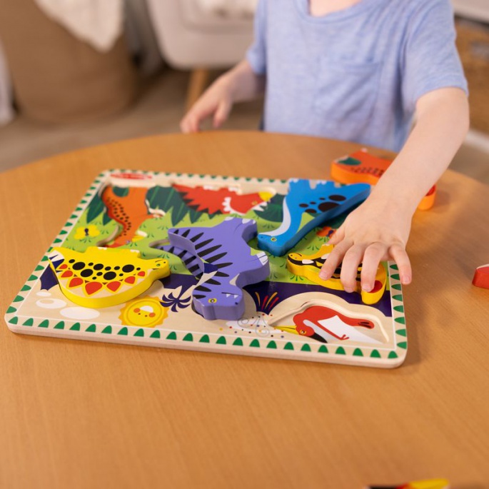 Melissa & Doug lesene sestavljanke dinozavri
