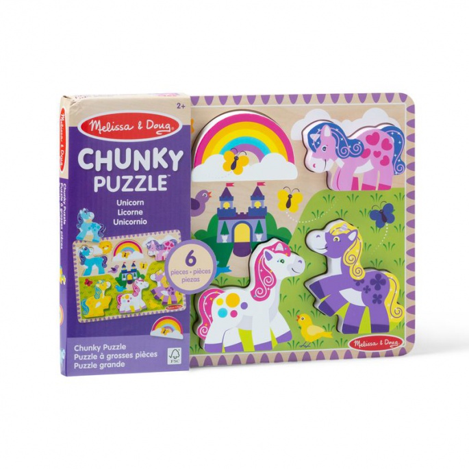 Melissa & Doug lesena sestavljanka samorogi