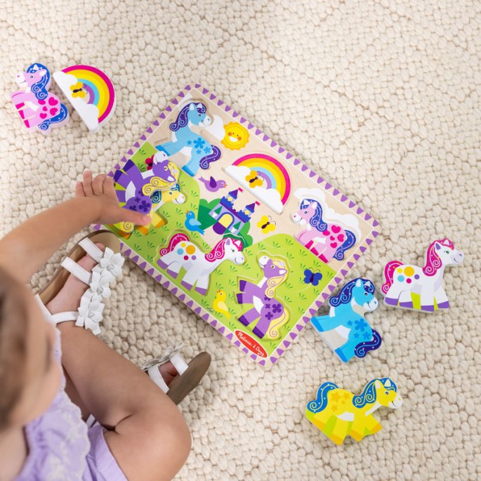 Melissa & Doug lesena sestavljanka samorogi