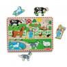 Melissa & Doug lesene puzzle s zvočnimi efekti Old MacDonaldove kmetije