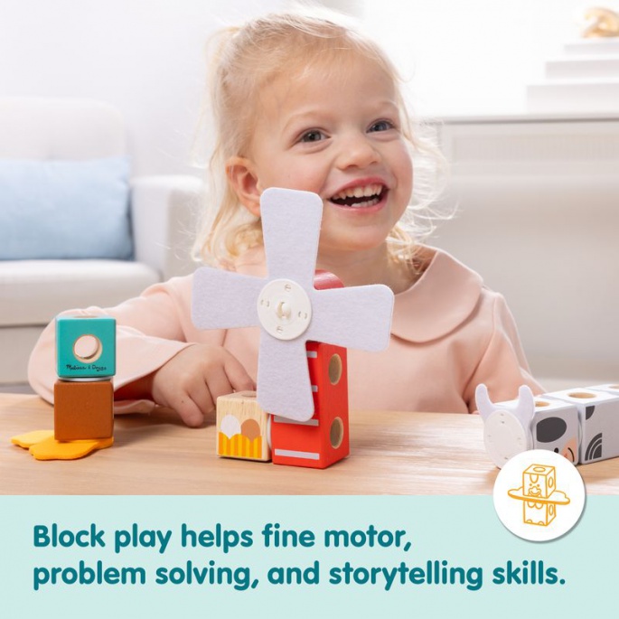 Melissa & Doug Blockables gradbeni set farma