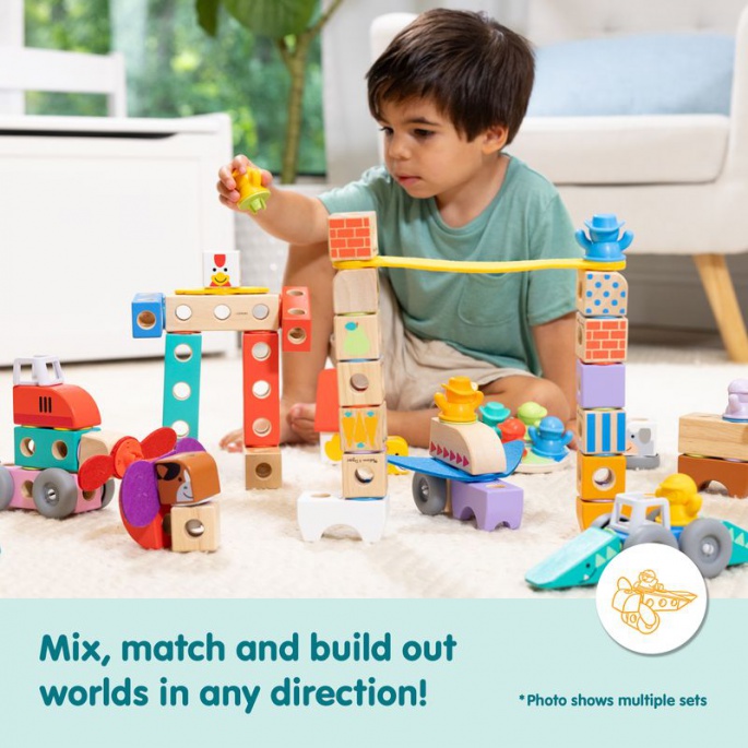 Melissa & Doug Blockables gradbeni set farma